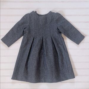 LIHO EUC Wool Structured Winter Pleated Lined Dress